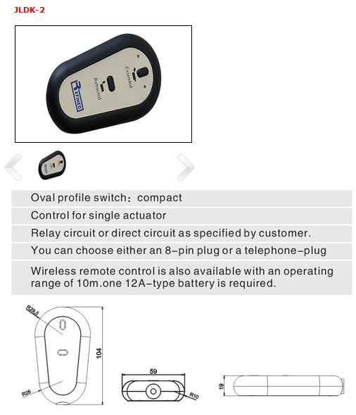 Recliner handset